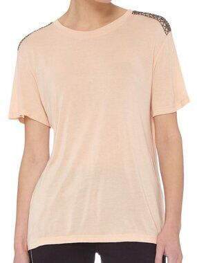 THE KOOPLES Jewelled Braiding Detail T-Shirt. Size 3 (Medium). NWOT